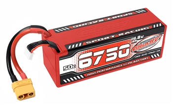 Corally 6750mAh 14.8v 4S 50C Hardcase Sport Racing LiPo Battery with