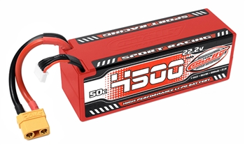Corally 4500mAh 22.2v 6S 50C Hardcase Sport Racing LiPo Battery with