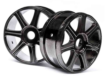 HB Edge Wheel in Black Chrome 1/8 Buggy - Package of 2