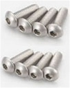 Kyosho Titanium Button Hex Screw M3x10mm - Package of 8