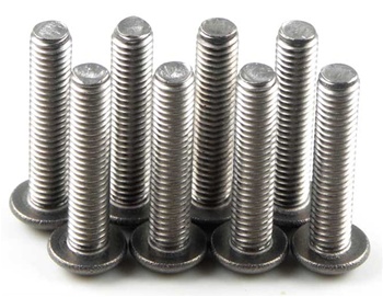 Kyosho Titanium Button Hex Screw M3x15mm - Package of 8
