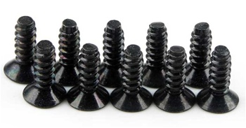 Kyosho Flat Head Self-Tapping Screw M2.6x8mm - Package of 10