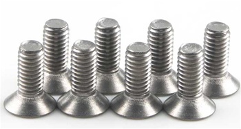 Kyosho Titanium Flat Head Hex Screw M3X8mm - Package of 8