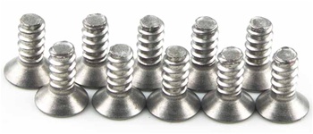 Kyosho Titanium Flat Head Self-Tapping Screw M3x8mm - Package of 10