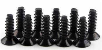 Kyosho Flat Head Self-Tapping Screw M3x10mm - Package of 10