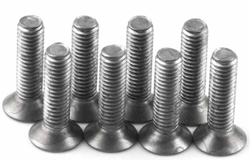 Kyosho Titanium Flat Head Hex Screw M3X12mm - Package of 8