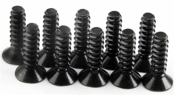 Kyosho Flat Head Self-Tapping Screw M4x15mm - Package of 10