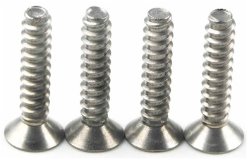 Kyosho Titanium Flat Head Self-Tapping Screw M4x20mm - Package of 4