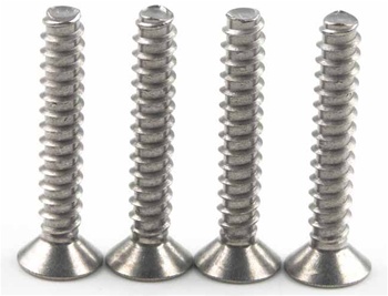 Kyosho Titanium Flat Head Self-Tapping Screw M4x25mm - Package of 4