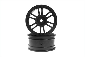 Kyosho Wheel 12-Spoke/26mm/Black - Package of 2