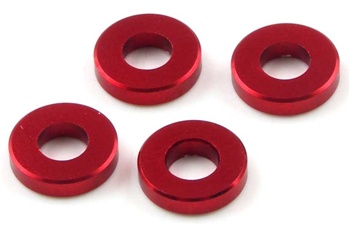 Kyosho Red Aluminum Collar 3 x 6.5 x 1.5mm - Package of 4
