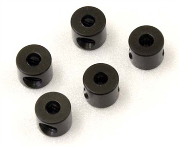 Kyosho Linkage Stoppers for 2mm shaft Gun Metal - Package of 5