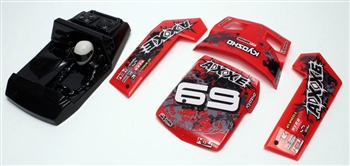 Kyosho AXXE Body Parts set in Red