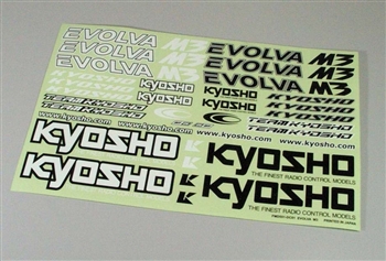 Kyosho Evolva M3 Decal Set