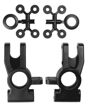 Kyosho Hub Carrier Rear, spacers and body clip washers - Discontinued