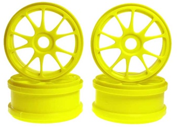 Kyosho 10 Spoke Wheels - Yellow - Package of 2