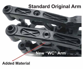 Kyosho Inferno MP9 WC Front Lower Suspension Arms Left and Right - Heavy Duty