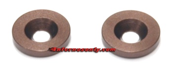 Kyosho Inferno MP9 Wing Washer in Gunmetal - Package of 2