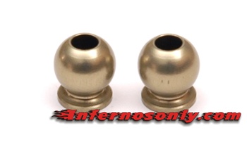 Kyosho Inferno MP9 6.8mm Flanged Hard Anodized 7075 Aluminum Balls - Package of 2