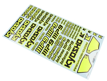 Kyosho Inferno MP9 Yellow Decal Set