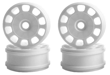 Kyosho Inferno MP9 White Slotted Wheels - Package of 4