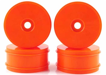 Kyosho Inferno MP9 Dish Wheels Larger Diameter Orange - Package of 4