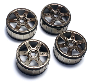 Kyosho Inferno NEO 2.0 Black Chrome Wheels - Package of 4