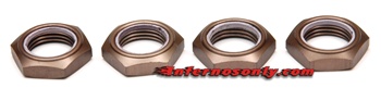 Kyosho Inferno Nylon Locking Wheel Nuts Gun Metal - Package of 4