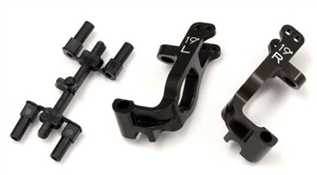 Kyosho Inferno MP9 Aluminum Front Hub Carrier Set 19° Gunmetal - Left and Right