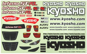 Kyosho ST-RR Decal Sheet