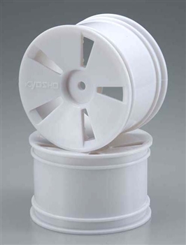 Kyosho White Wheel (MFR, ST) - Package of 2