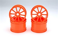 Kyosho 10 Spoke Wheels for ST-R - Orange Package of 4.