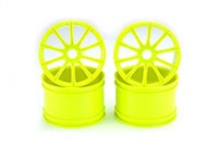 Kyosho 10 Spoke Wheels for ST-R - Yellow. Package of 4.