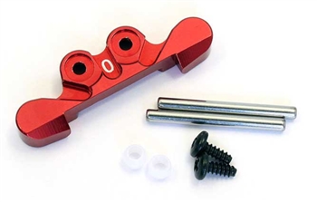 Kyosho Mini-Z Buggy Red Anodized Aluminum 0 Degree Front Suspension Mount