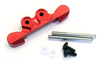 Kyosho Mini-Z Buggy Red Anodized Aluminum 1 Degree Front Suspension Mount