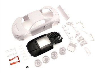 Kyosho Audi R8LMS Night-R White Body Set w/ Wheels