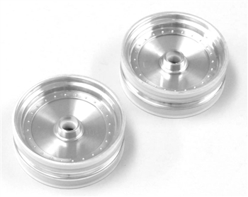 Kyosho Scorpion 2014 Front Wheel Satin Chrome - Package of 2