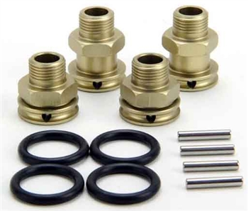 Kyosho Scorpion XXL Front and Rear Aluminum Wheel Hub Set +5mm and +15mm