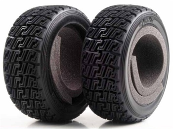 Kyosho DRX High Grip Rally Tires with Inner Sponge - Package of 2