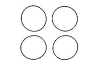 Kyosho differential Case Seal - Package of 4