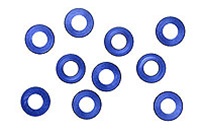 Kyosho 2mm Blue Aluminum Washers - Package of 10