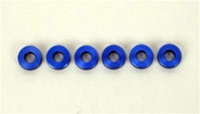 Kyosho Blue Aluminum Washers 3x7x2mm - Package of 6