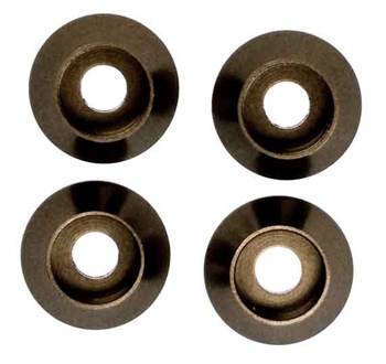 Kyosho M3 M3.0 Head Washer Gunmetal - Package of 4