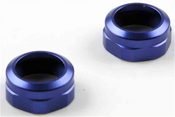 Kyosho Blue Aluminum Shock Caps (ZX-5 SP, FS and RT5) - Package of 2