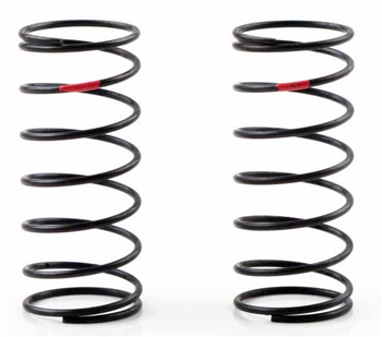 Kyosho Front Big Bore Shock Spring Red Medium Hard - Package of 2