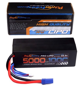 Power Hobby 5000mAh 22.2V 6S 100C LiPo Battery w/ EC5 Connector