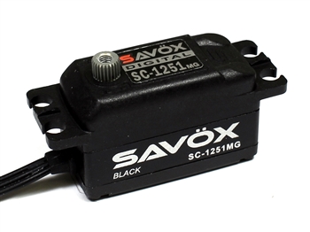 Savox BLACK EDITION LOW PROFILE DIGITAL SERVO .09/125 @ 6.0V