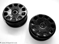 Kyosho Inferno MP9 Black Slotted Rims Wheels