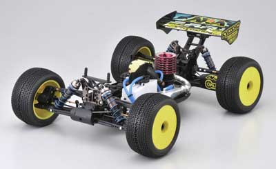Kyosho Inferno ST-RR EVO Chassis from the Front