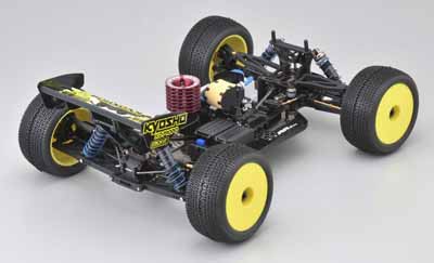 Kyosho Inferno ST-RR EVO Chassis from the Rear